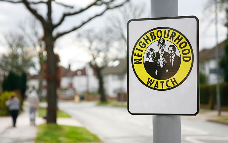 create a neighborhood watch | neighborhood watch sign