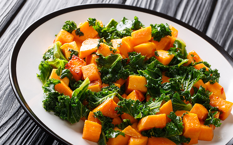 sweet potato kale salad